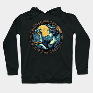 ZODIAC Libra - Astrological LIBRA - LIBRA - ZODIAC sign - Van Gogh style - 7 Hoodie